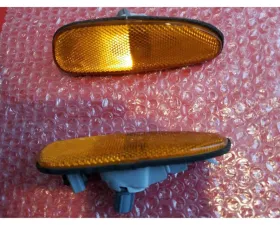 Charge Speed JDM Style Amber Rear Bumper Marker Light Pair Mazda RX7 1993-2004