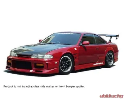 Charge Speed FRP Zenki Front Bumper w/ Grill Nissan 240SX 1995-1996 - BCN495-CS704FB