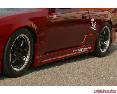 Charge Speed FRP Zenki / Kouki Side Skirts Pair Nissan 240SX 1995-1998 - BCN495-CS704SS