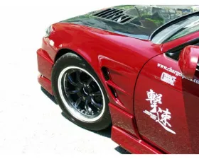 Charge Speed FRP Front Fender 20mm Wide Pair Nissan 240SX 1995-1998