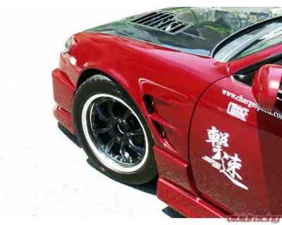 Charge Speed FRP Front Fender 20mm Wide Pair Nissan 240SX 1995-1998 - BCN495-CS7074FF