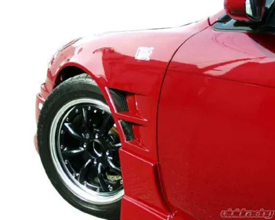 Charge Speed FRP Kouki 20mm Widebody Front Fender Pair Nissan 240SX 1997-1998 - BCN497-CS705FF