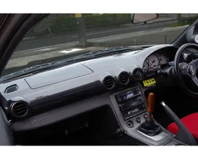 Charge Speed OEM Carbon Dashboard Cover w/ Air Bag Cover 2PCS RHD - JDM Plain Weave Nissan 240SX 1999-2004