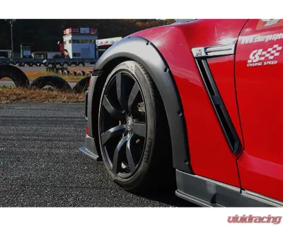 Charge Speed Zenki Bottom Line FRP 15mm Front Over Fenders 4PCS Nissan GTR R35 2007-2011 - BCNG07-CS830FF