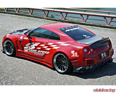 Charge Speed FRP Zenki Wide Body Complete Kit Nissan GTR R35 2007-2011 - BCNG07-CS830FKWF