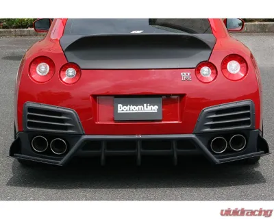 Charge Speed FRP Zenki & Chuki Rear Bumper Duct Cowl Nissan GTR R35 2007-2016 - BCNG07-CS830RBDF