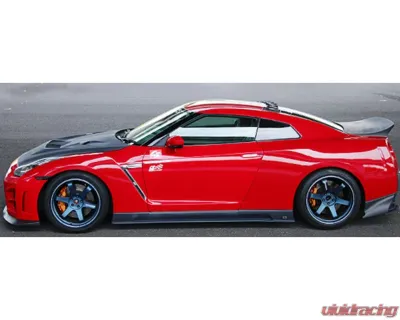 Charge Speed Kouki FRP Full Bumper Kit (White Gel) w/ LED & Carbon Front Under Diffuser Nissan GTR R35 2017-2024 - BCNG17-CS832FKCG