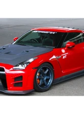 Charge Speed Kouki FRP Full Bumper Kit (White Gel) w/ LED & FRP Front Under Diffuser (Black Gel) Nissan GTR R35 2017-2024                                     - BCNG17-CS832FKF - Image 5