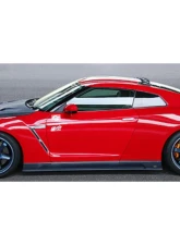 Charge Speed Kouki FRP Full Bumper Kit (White Gel) w/ LED & FRP Front Under Diffuser (Black Gel) Nissan GTR R35 2017-2024                                     - BCNG17-CS832FKF - Image 2