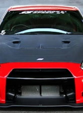Charge Speed Kouki FRP Full Bumper Kit (White Gel) w/ LED & FRP Front Under Diffuser (Black Gel) Nissan GTR R35 2017-2024                                     - BCNG17-CS832FKF - Image 3