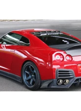 Charge Speed Kouki FRP Full Bumper Kit (White Gel) w/ LED & FRP Front Under Diffuser (Black Gel) Nissan GTR R35 2017-2024                                     - BCNG17-CS832FKF - Image 4
