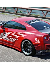 Charge Speed FRP Kouki Wide Body Complete Kit Nissan GTR R35 2017-2024                                     - BCNG17-CS832FKWF - Image 3