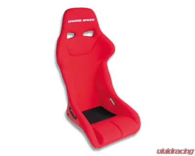 Charge Speed Bucket Racing Seat Genoa Type FRP Red - BCSEAT-GF02