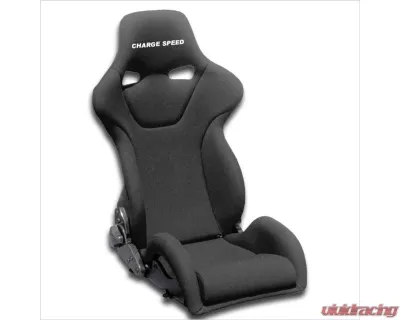 Charge Speed Racing Seat Genoa R Reclined FRP Black - BCSEAT-GRF01