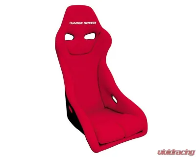 Charge Speed Bucket Racing Seat Genoa S Type FRP Red - BCSEAT-GSF02