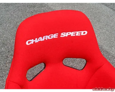 Charge Speed Bucket Racing Seat Genoa S Type FRP Red - BCSEAT-GSF02