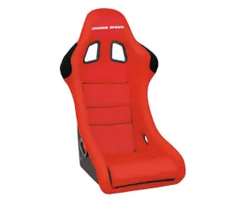 Charge Speed Bucket Racing Seat Shark Type Carbon Red