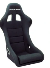 Charge Speed Bucket Racing Seat Shark Type FRP Black                                     - BCSEAT-HF01 - Image 2