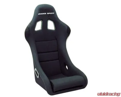Charge Speed Bucket Racing Seat Shark Type FRP Black - BCSEAT-HF01
