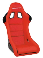 Charge Speed Bucket Racing Seat Shark Type FRP Red                                     - BCSEAT-HF02 - Image 2