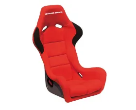 Charge Speed Bucket Racing Seat Spiritz SR Type FRP Red