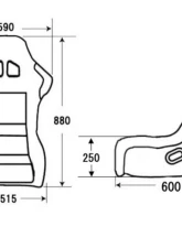 Charge Speed Bucket Racing Seat Spiritz SS Type Kevlar Blue                                     - BCSEAT-SSK03 - Image 3