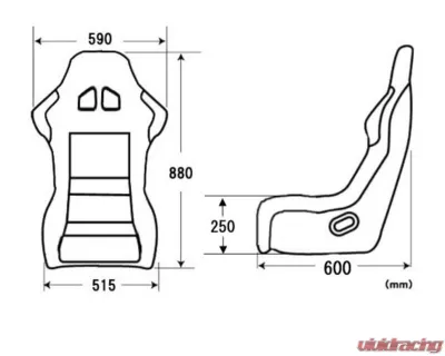 Charge Speed Bucket Racing Seat Spiritz SS Type Kevlar Blue - BCSEAT-SSK03