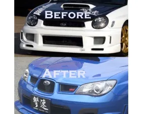 Charge Speed FRP Zenki / Round Eye Model Face Lift Kit Subaru Impreza WRX 2002-2003