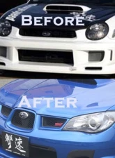 Charge Speed FRP Zenki / Round Eye Model Face Lift Kit Subaru Impreza WRX 2002-2003                                     - BCSI02-CS975FEL - Image 3