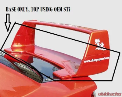 Charge Speed FRP Half Composite Wing Base Subaru Impreza WRX 2002-2007 - BCSI02-CS978CW1