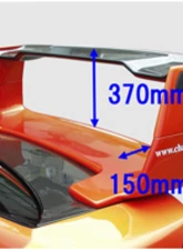 Charge Speed Carbon Full Composite Wing 3D w/ 3D Carbon Top Blade Subaru Impreza WRX 2002-2007                                     - BCSI02-CS978CW2 - Image 2