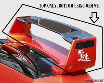 Charge Speed Half Composite 3D Carbon Top Blade Subaru Impreza WRX 2002-2007 - BCSI02-CS978CW4