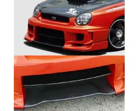 Charge Speed FRP Zenki/ Round Eye Model Type-2 Front Bumper w/ 3D Carbon Center Flap Subaru Impreza WRX 2002-2003