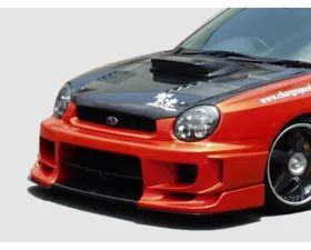 Charge Speed FRP Zenki/ Round Eye Model Type-2 Front Bumper w/ Straight Carbon Center Flap Subaru Impreza WRX 2002-2003