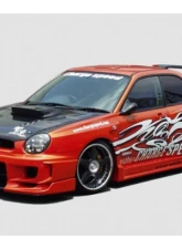 Charge Speed Zenki/ Round Eye Model Type-2 Full Bumper Kit w/ 3D Carbon Center Flap Subaru Impreza WRX 2002-2003                                     - BCSI02-CS978FKD - Image 5