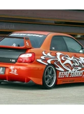 Charge Speed Zenki/ Round Eye Model Type-2 Full Bumper Kit w/ 3D Carbon Center Flap Subaru Impreza WRX 2002-2003                                     - BCSI02-CS978FKD - Image 2