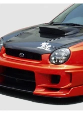 Charge Speed Zenki/ Round Eye Model Type-2 Full Bumper Kit w/ 3D Carbon Center Flap Subaru Impreza WRX 2002-2003                                     - BCSI02-CS978FKD - Image 3