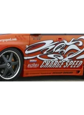 Charge Speed Zenki/ Round Eye Model Type-2 Full Bumper Kit w/ Straight Carbon Center Flap Subaru Impreza WRX 2002-2003                                     - BCSI02-CS978FKS - Image 4