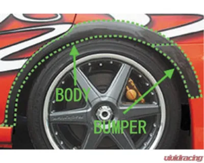 Charge Speed Carbon Body Over Fender w/ Bumper Part 4PCS Subaru Impreza WRX 2002-2007 - BCSI02-CS978OFBC