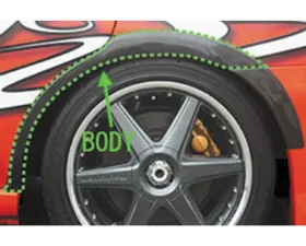 Charge Speed Carbon Body Over Fender Pair Subaru Impreza WRX 2002-2007