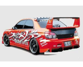 Charge Speed FRP Round Eye Type-2 Rear Bumper w/o Carbon Diffuser Subaru Impreza WRX 2002-2003