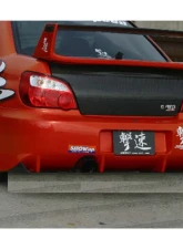 Charge Speed FRP Round Eye Type-2 Rear Bumper w/o Carbon Diffuser Subaru Impreza WRX 2002-2003                                     - BCSI02-CS978RB2ND - Image 2