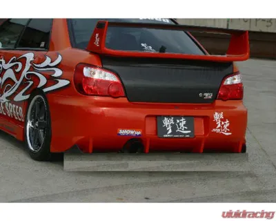 Charge Speed FRP Round Eye Type-2 Rear Bumper w/o Carbon Diffuser Subaru Impreza WRX 2002-2003 - BCSI02-CS978RB2ND