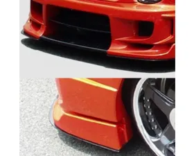 Charge Speed Peanut Eye Carbon Wide Body Front Bumper Under Plates Subaru Impreza WRX 2002-2005