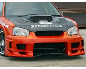 Charge Speed Peanut Eyes Type-2 Front Bumper w/ 3-D Carbon Center Subaru Impreza WRX 2004-2005