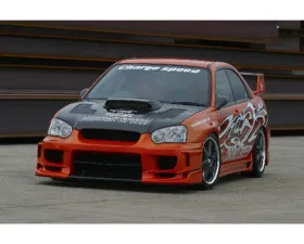 Charge Speed Peanut Eyes Type-2 Front Bumper w/ Straight Carbon Center Subaru Impreza WRX 2004-2005
