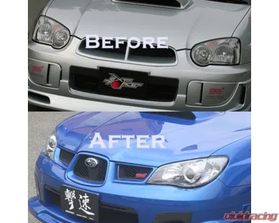 Charge Speed FRP Chuki Peanut Eyes Model Face Lift Kit Subaru Impreza WRX 2004-2005 - BCSI04-CS977FEL