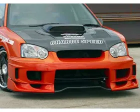 Charge Speed Peanut Eyes Type-2 Full Bumper Kit w/ 3D Carbon Center Subaru Impreza WRX 2005