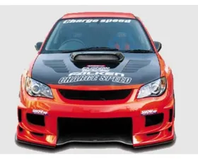 Charge Speed Hawk Eyes Type-2 Front Bumper w/ 3-D Carbon Center Subaru Impreza WRX 2006-2007