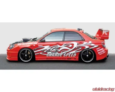Charge Speed Hawk Eyes Type-2 Full Bumper Kit w/ 3-D Carbon Center Subaru Impreza WRX 2006-2007 - BCSI06-CS975FKD